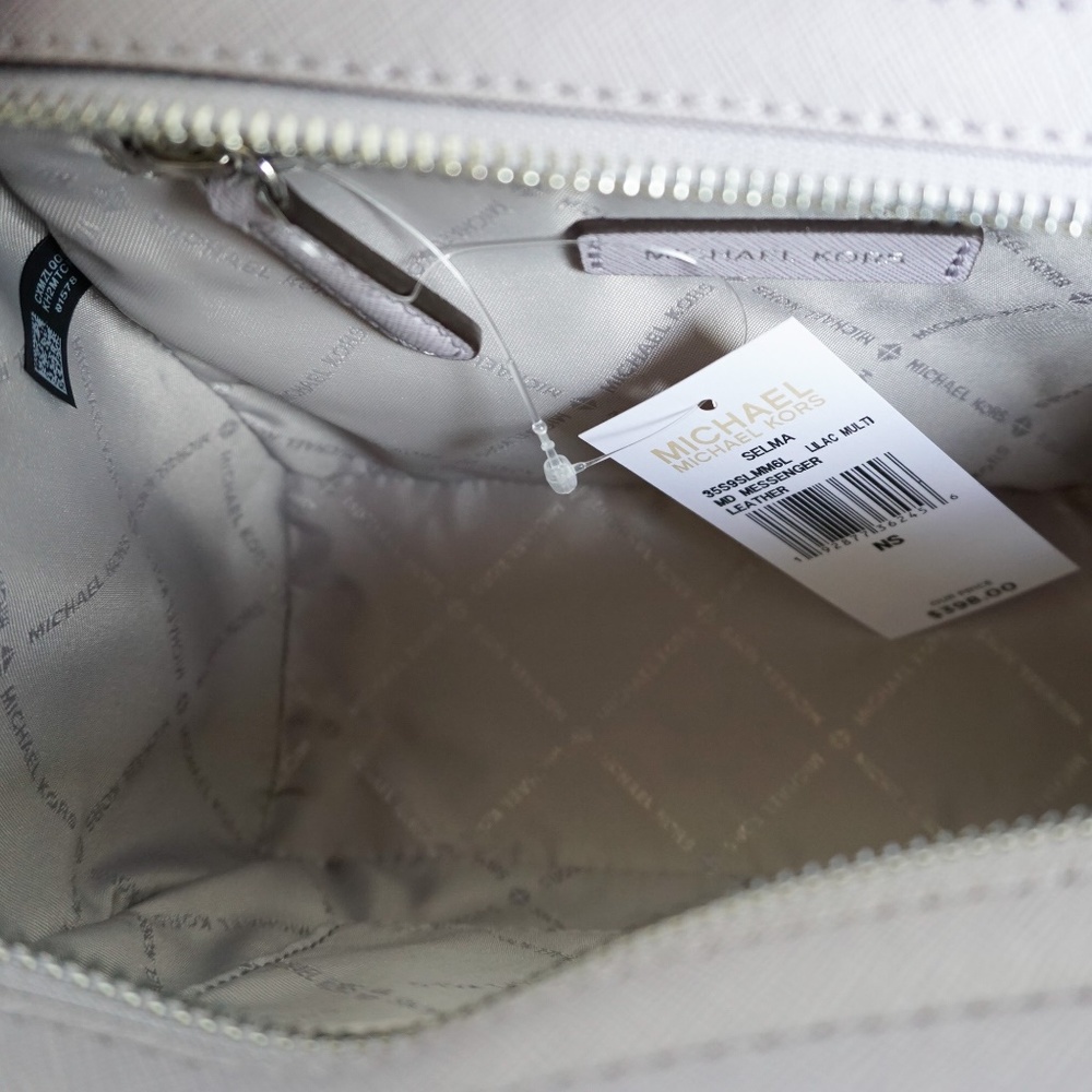 Michael Kors Selma M Messenger Bag Lilac Multi - Picture 6 of 8